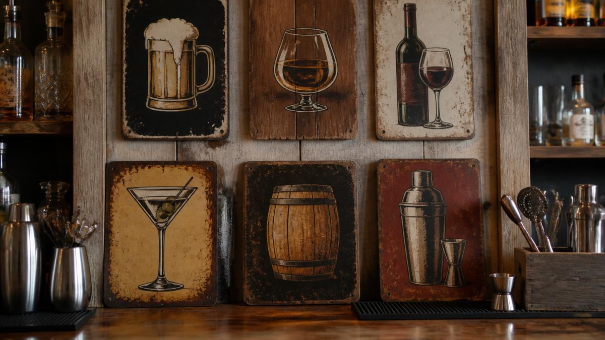 Rustic Home Bar Signs Ideas: 7 Styles That Work