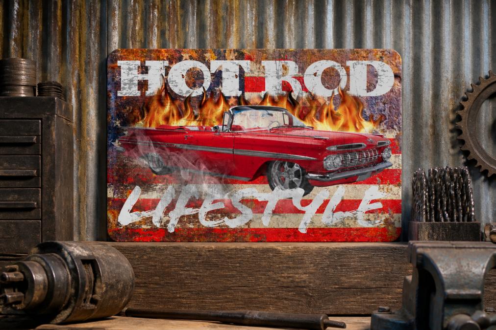 Unique Vintage Car Signs for Garage Decor