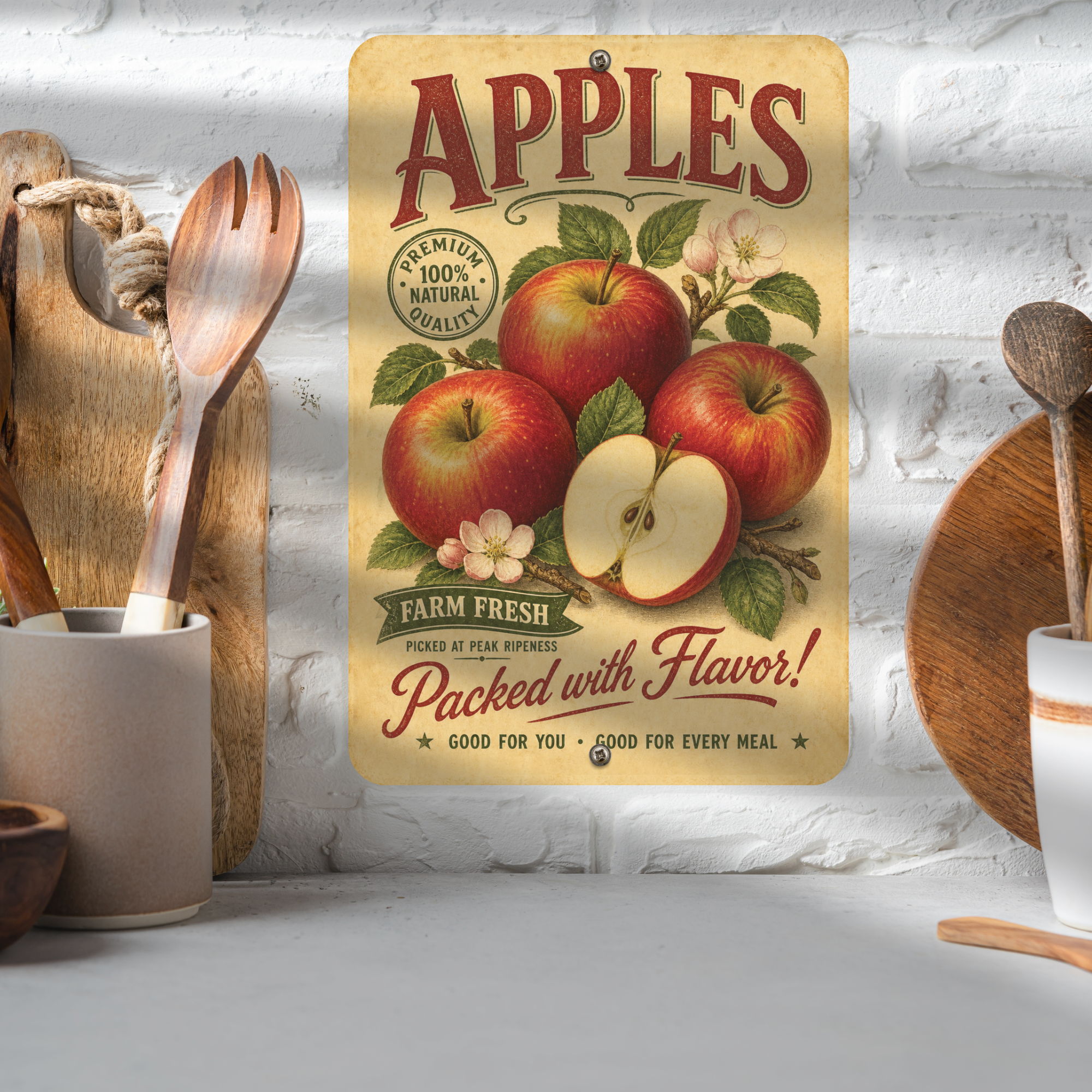 Vintage Watermelon Farm Fresh Aluminum Sign