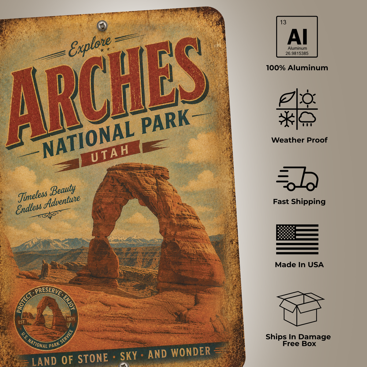 Arches National Park Sign