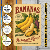 Vintage Bananas Farm Fresh Aluminum Sign