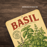 Vintage Basil Farm Fresh Aluminum Sign