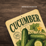 Vintage Cucumber Farm Fresh Aluminum Sign