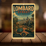 Lombard Street Art Deco Sign