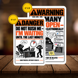 Do Not Rush Me – I’m Waiting Until the Last Minute Funny Aluminum Sign