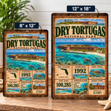 Dry Tortugas National Park Facts Aluminum Sign