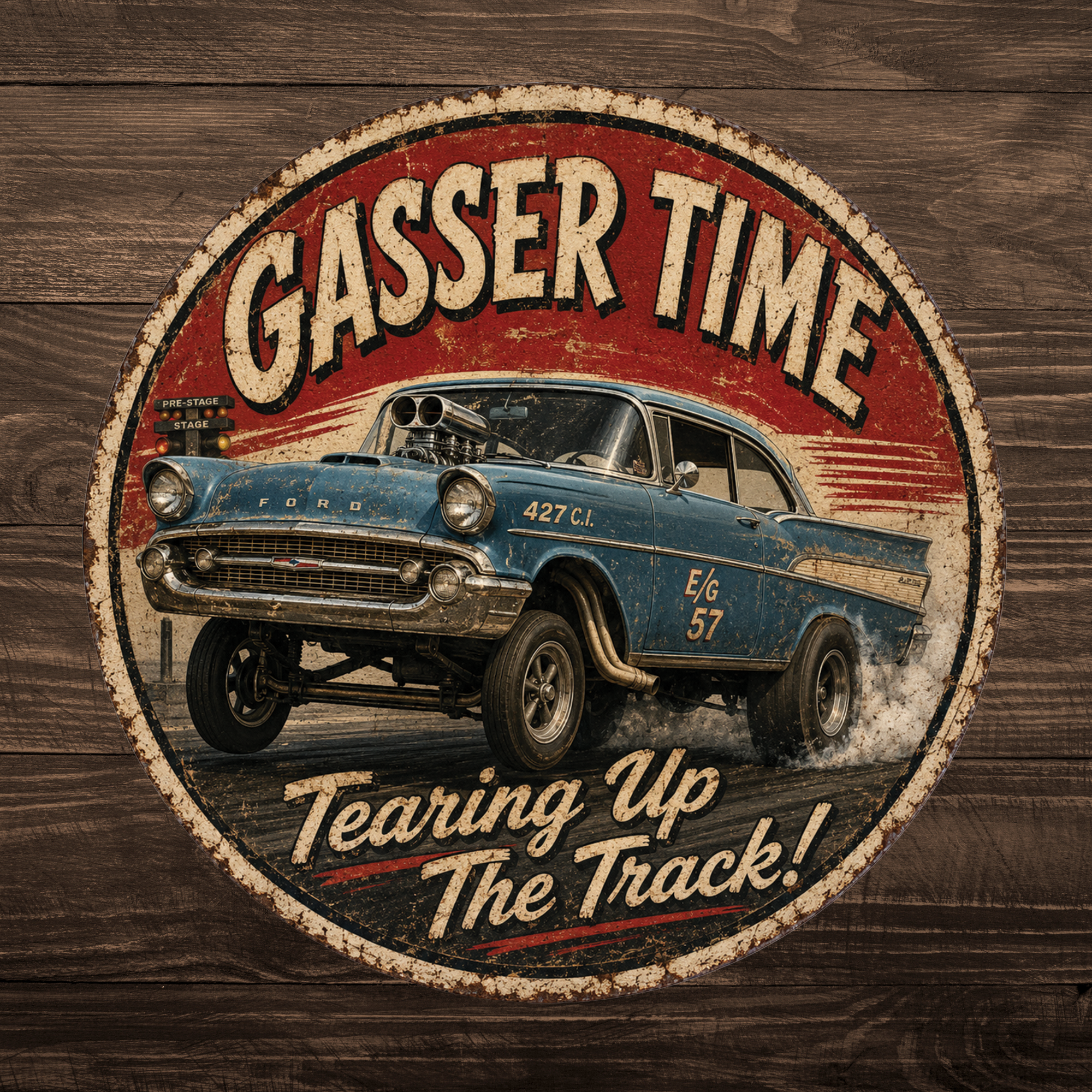 Gasser Hot Rod Sign