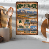 Gates of the Arctic National Park Facts Aluminum Sign