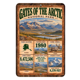 Gates of the Arctic National Park Facts Aluminum Sign