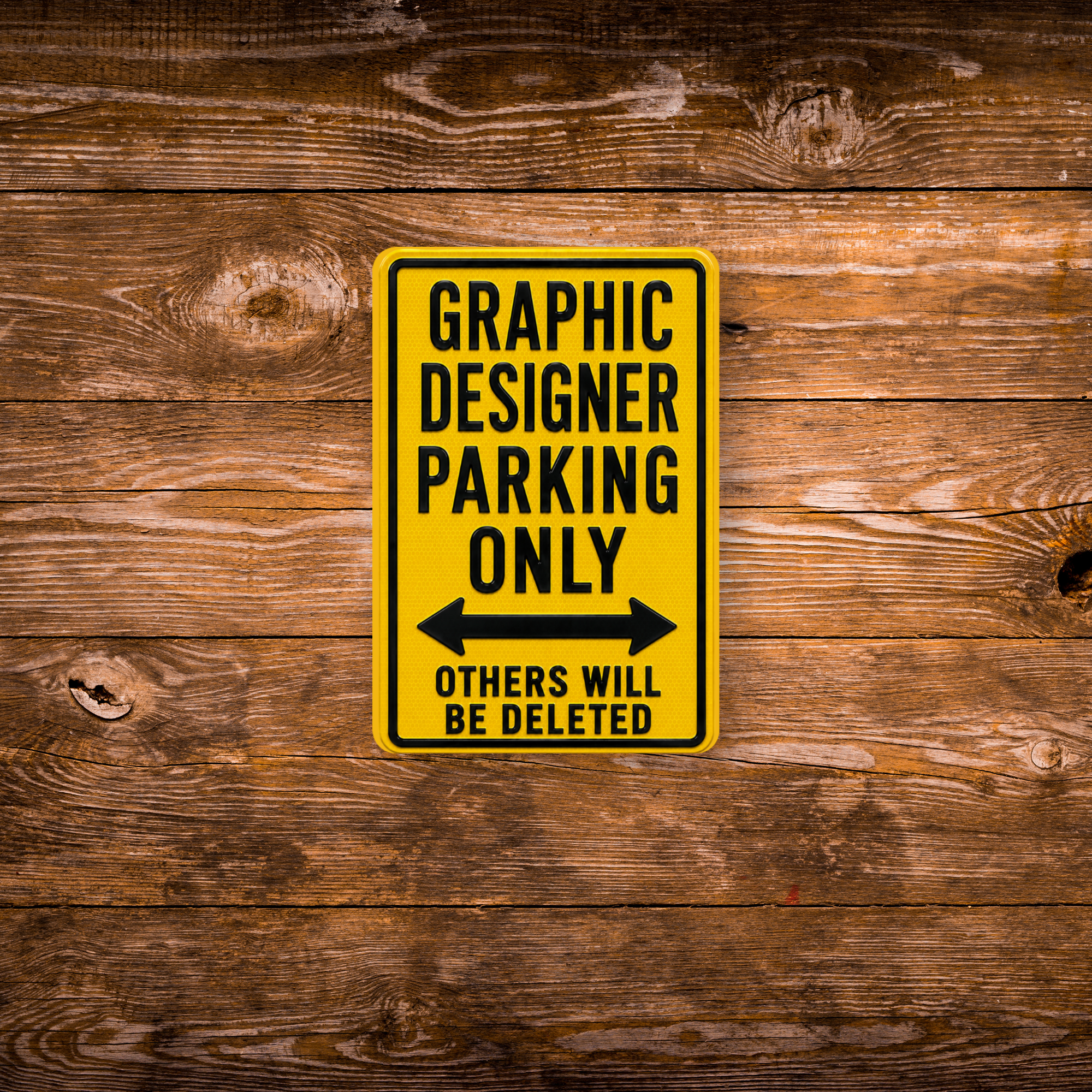 Graphic Designer Parking Sign Magnet