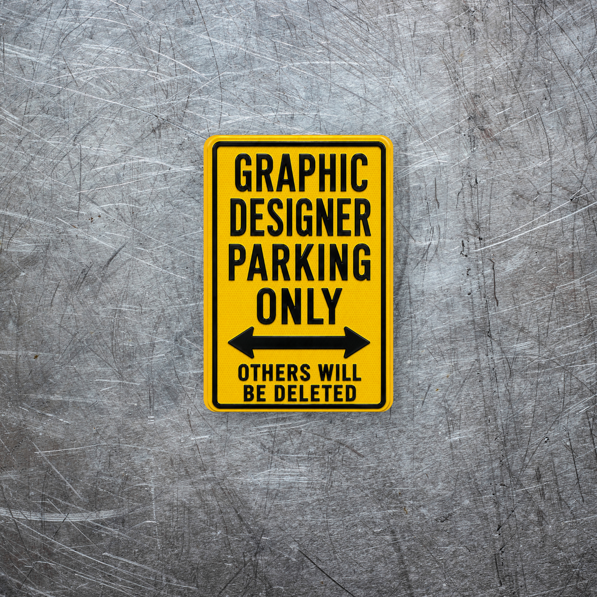 Graphic Designer Parking Sign Magnet