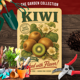 Vintage Kiwi Farm Fresh Aluminum Sign