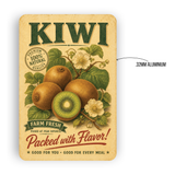 Vintage Kiwi Farm Fresh Aluminum Sign