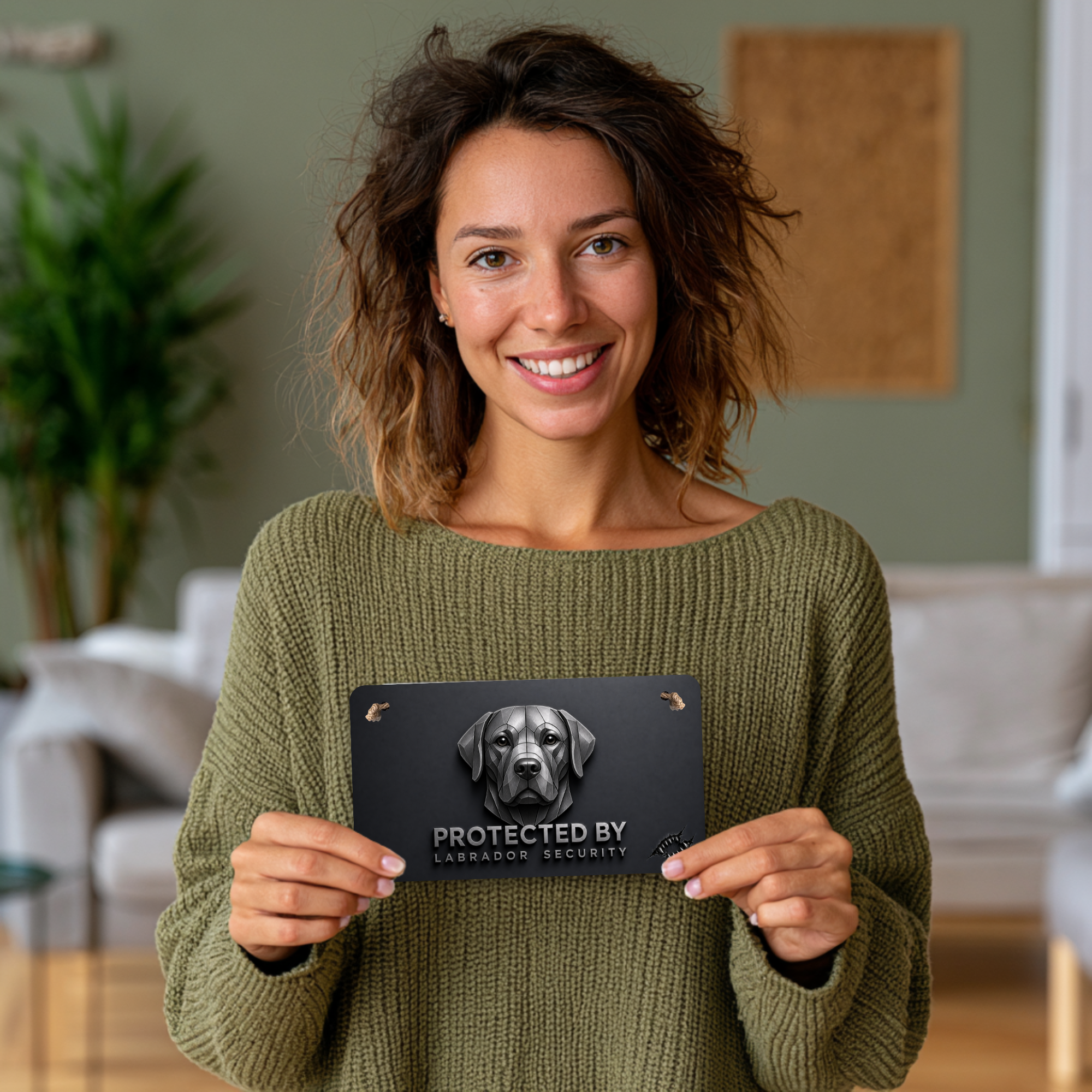 Labrador Retriever Security Sign