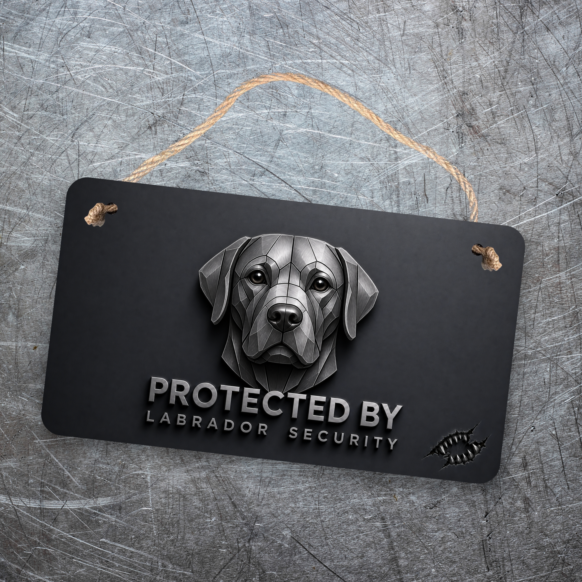 Labrador Retriever Security Sign