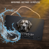 Labrador Retriever Security Sign