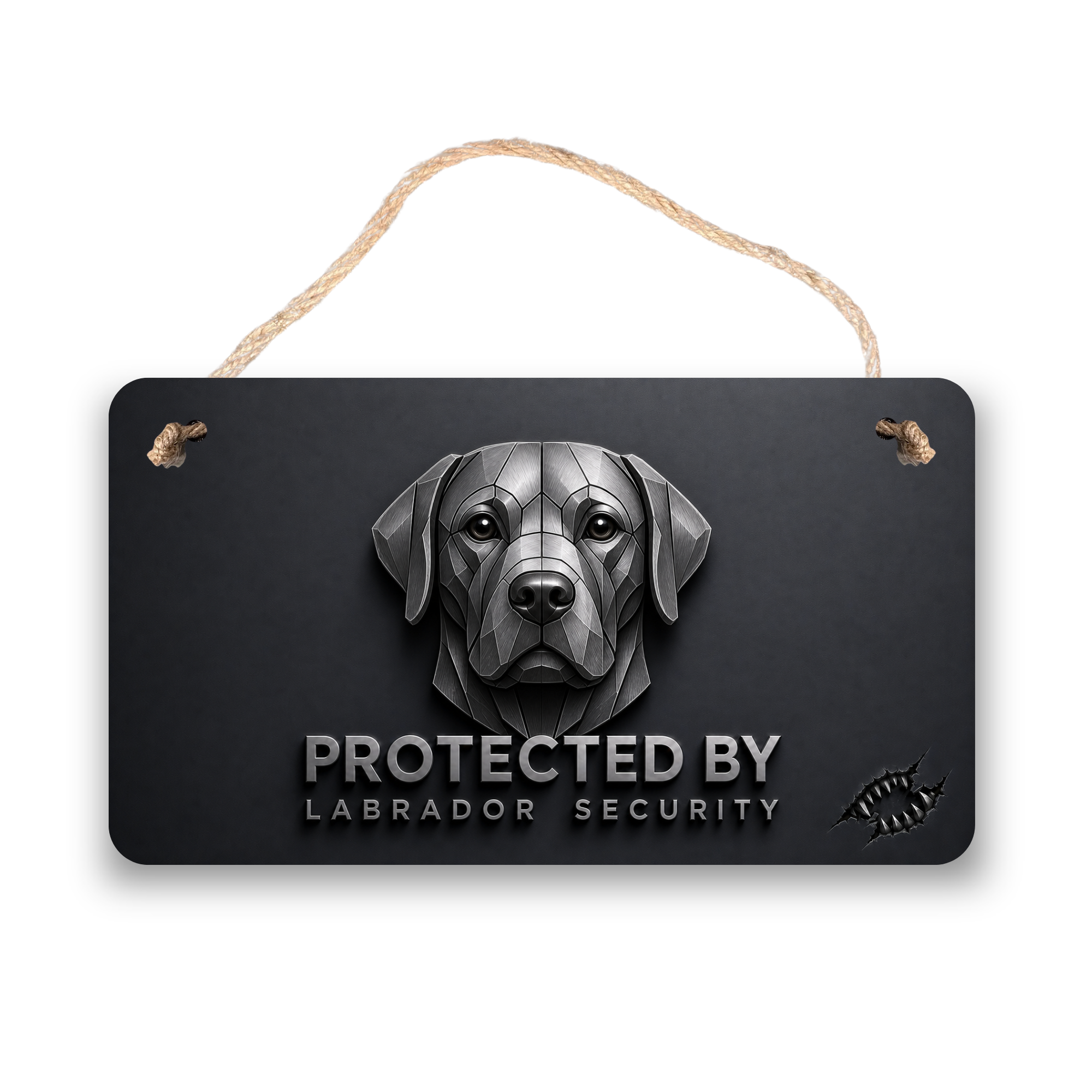 Labrador Retriever Security Sign