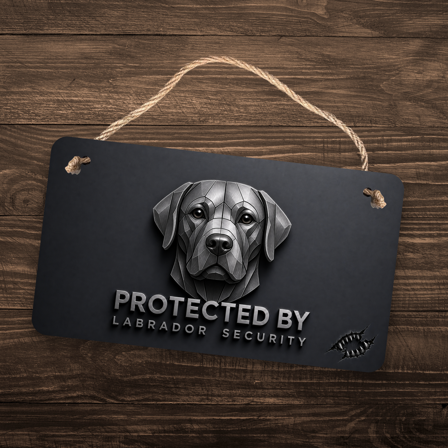 Labrador Retriever Security Sign