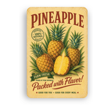 Vintage Pineapple Farm Fresh Aluminum Sign