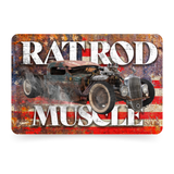 Rat Rod Muscle Car Sign