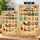Types of 1960s Home Items – Retro Mid-Century Aluminum Sign