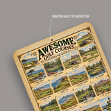 Awesome Golf Courses – Vintage Golf Course Aluminum Sign