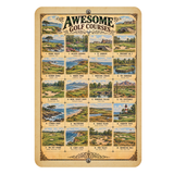 Awesome Golf Courses – Vintage Golf Course Aluminum Sign