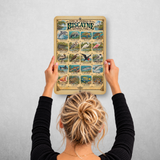 Animals of Biscayne National Park – Vintage Wildlife Identification Metal Sign
