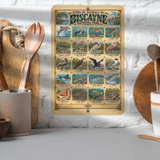 Animals of Biscayne National Park – Vintage Wildlife Identification Metal Sign
