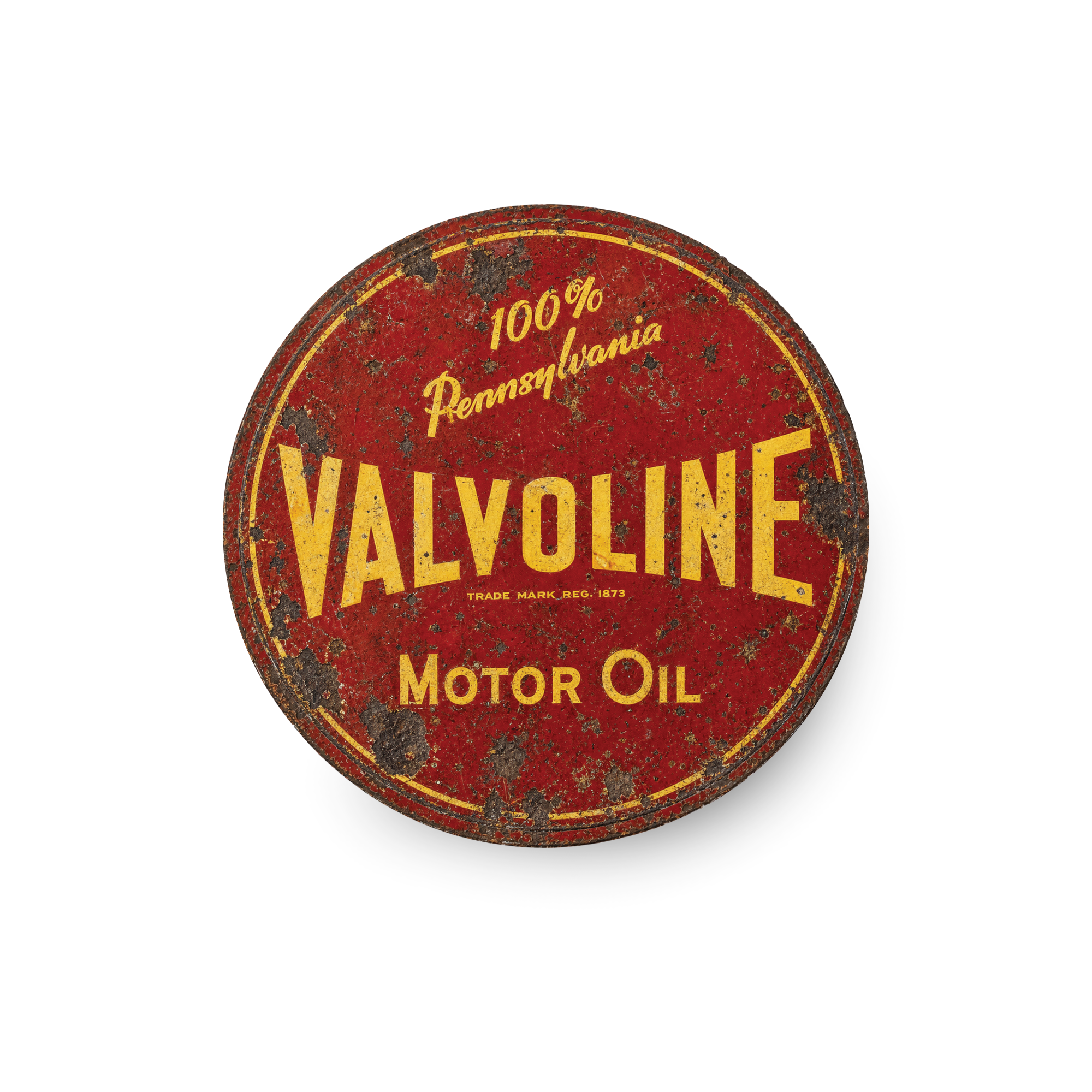 Vintage Valvoline Motor Oil Magnet – 3-Inch Round Aluminum