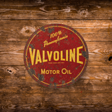 Vintage Valvoline Motor Oil Magnet – 3-Inch Round Aluminum