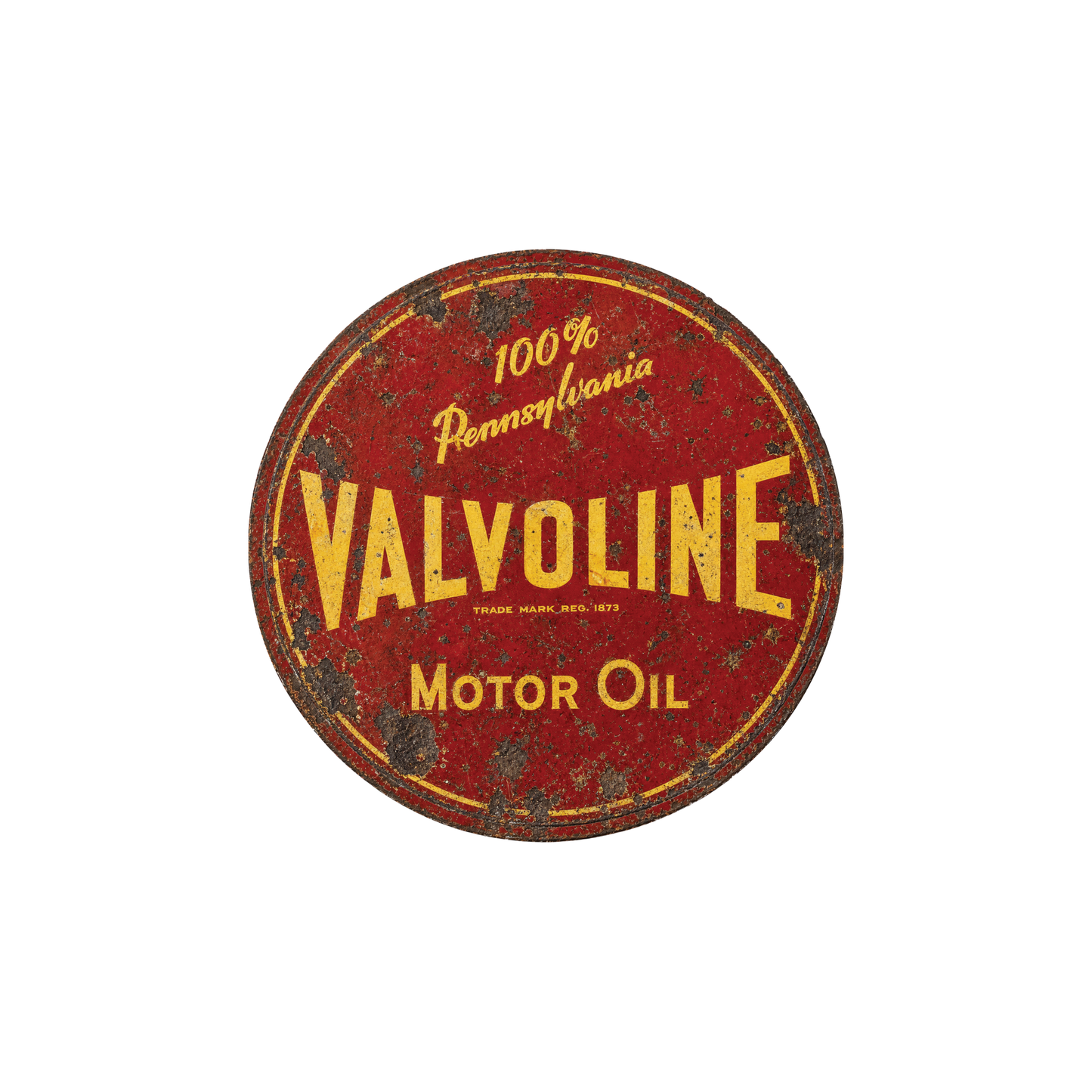 Vintage Valvoline Motor Oil Ceramic Coaster – 4-Inch Round