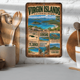 Virgin Islands National Park Facts Aluminum Sign