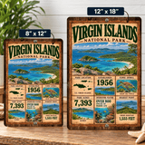 Virgin Islands National Park Facts Aluminum Sign