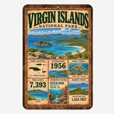 Virgin Islands National Park Facts Aluminum Sign