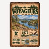 Voyageurs National Park Facts Aluminum Sign