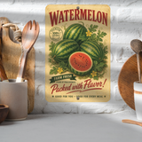 Vintage Watermelon Farm Fresh Aluminum Sign