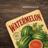 Vintage Watermelon Farm Fresh Aluminum Sign
