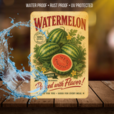 Vintage Watermelon Farm Fresh Aluminum Sign