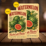 Vintage Watermelon Farm Fresh Aluminum Sign