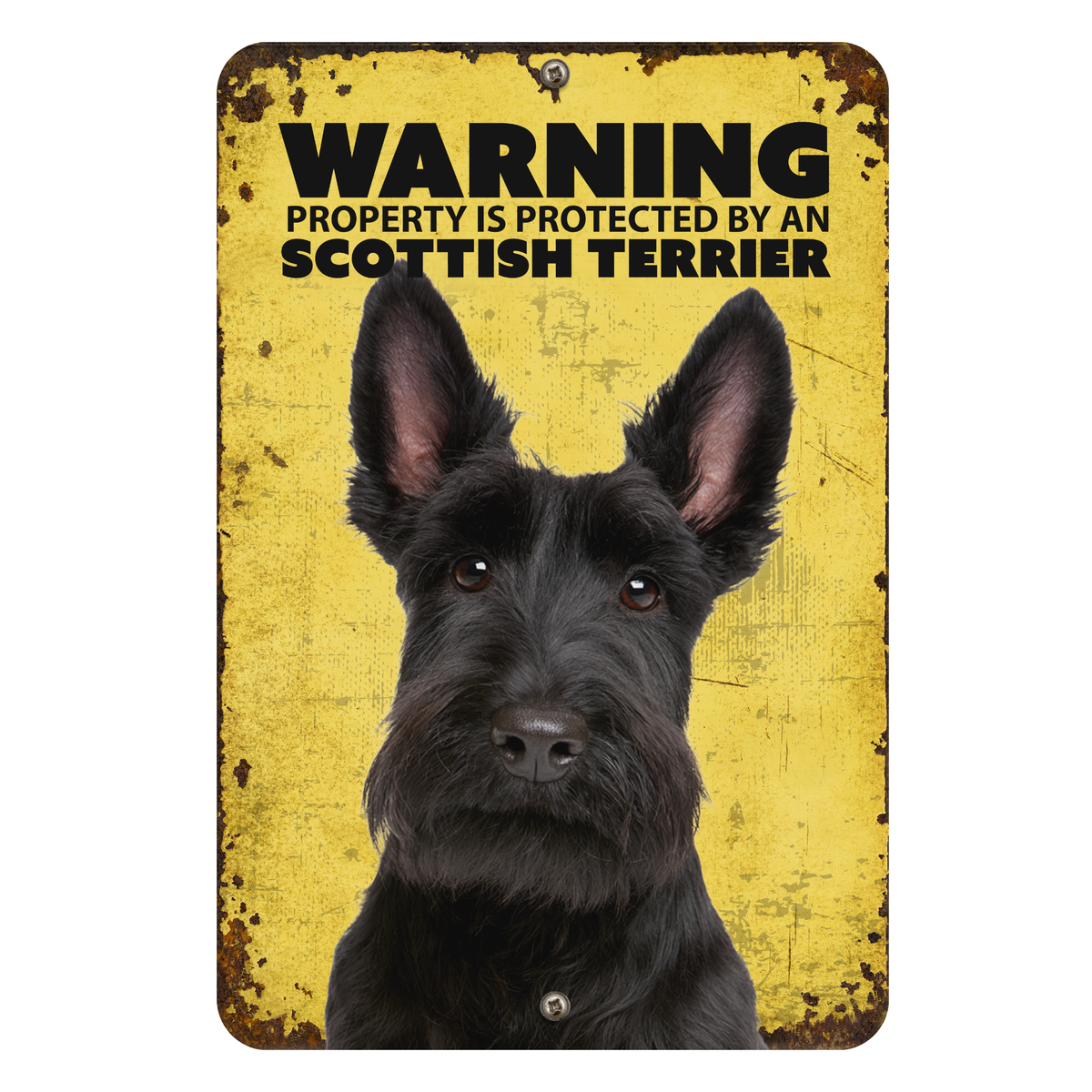 Warning Scottish Terrier Sign