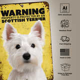 Warning Scottish Terrier Sign