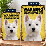 Warning Scottish Terrier Sign