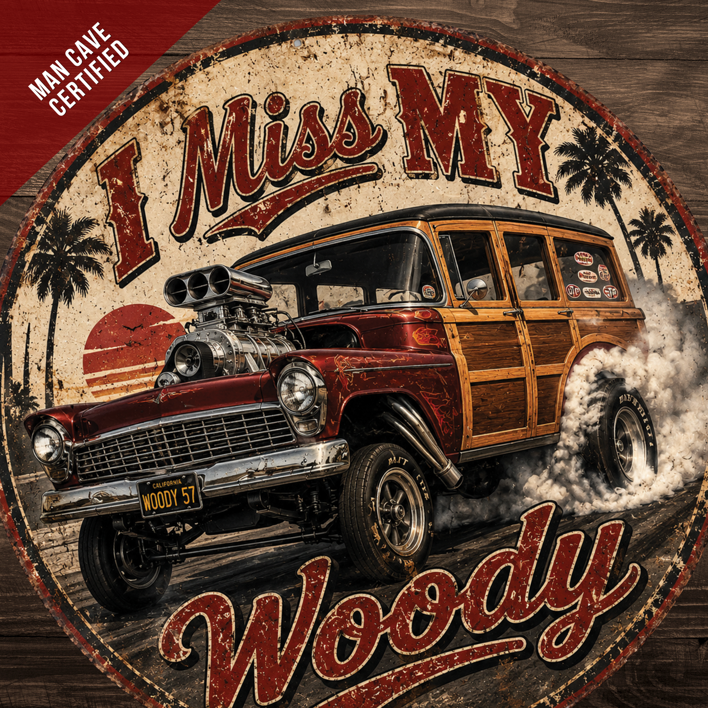 Woody Hot Rod Sign