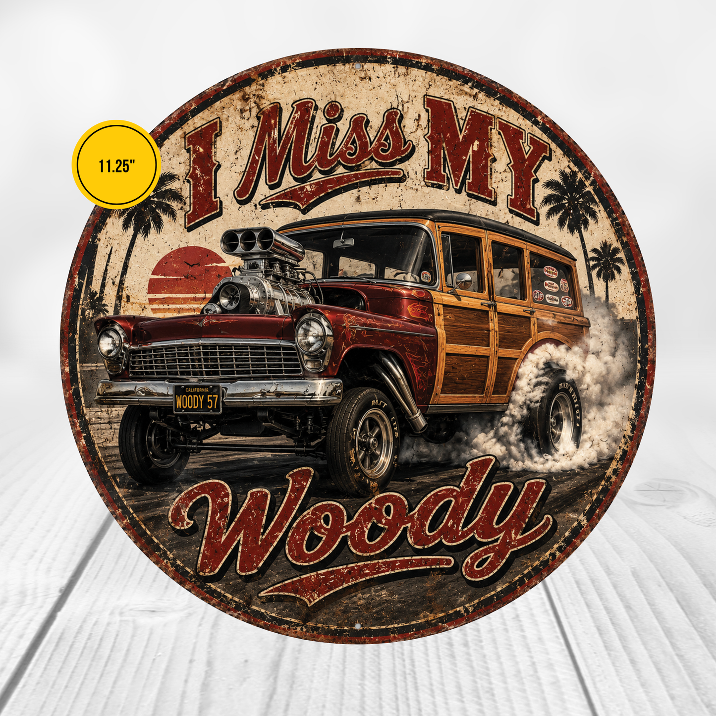 Woody Hot Rod Sign