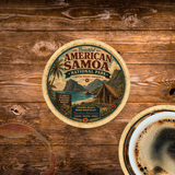 National Park of American Samoa Ceramic Coaster – 4" Round