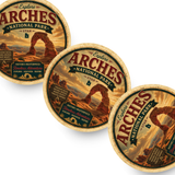 Arches National Park Ceramic Coaster – 4" Round