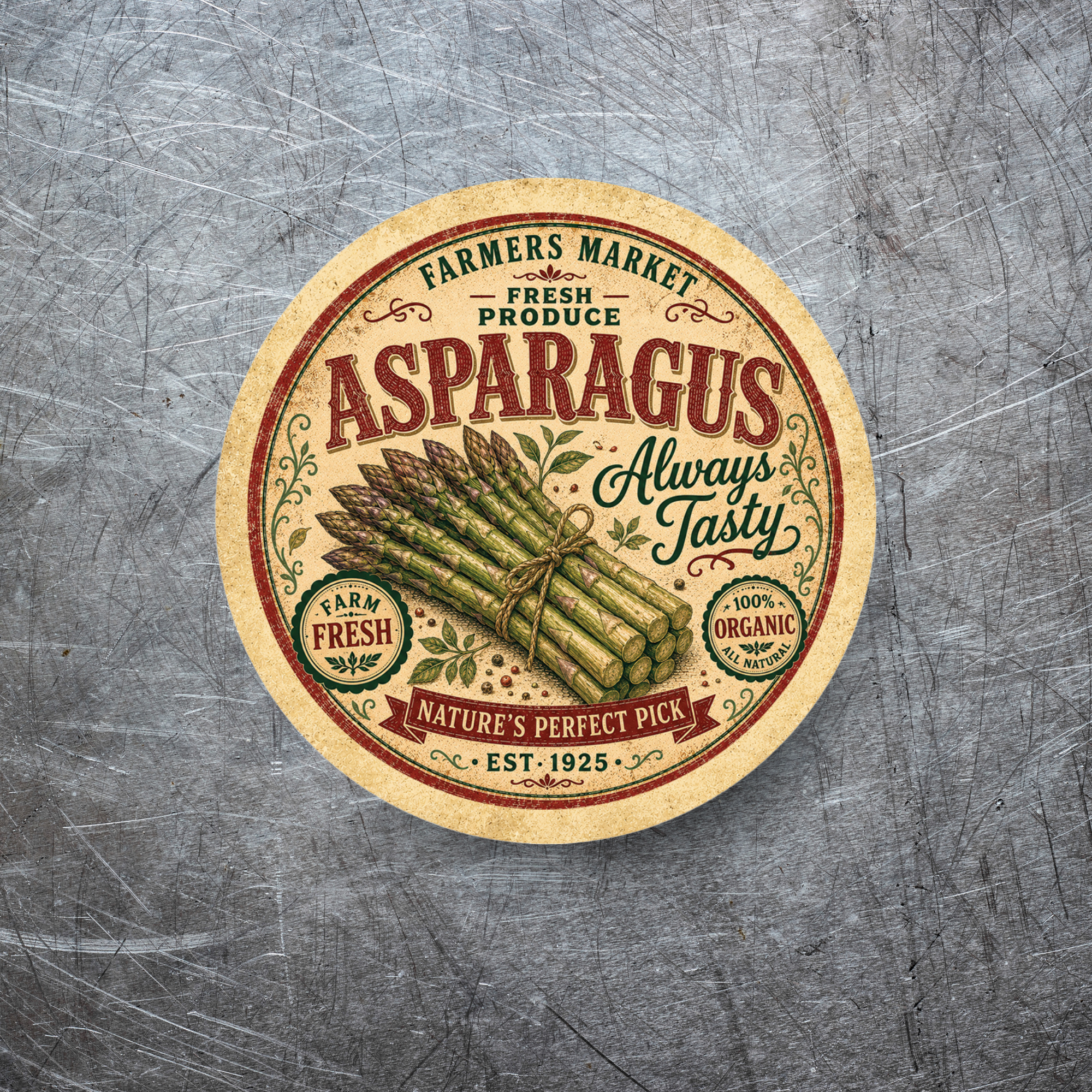 Vintage Asparagus Refrigerator Magnet