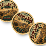 Badlands National Park Ceramic Coaster – 4" Round