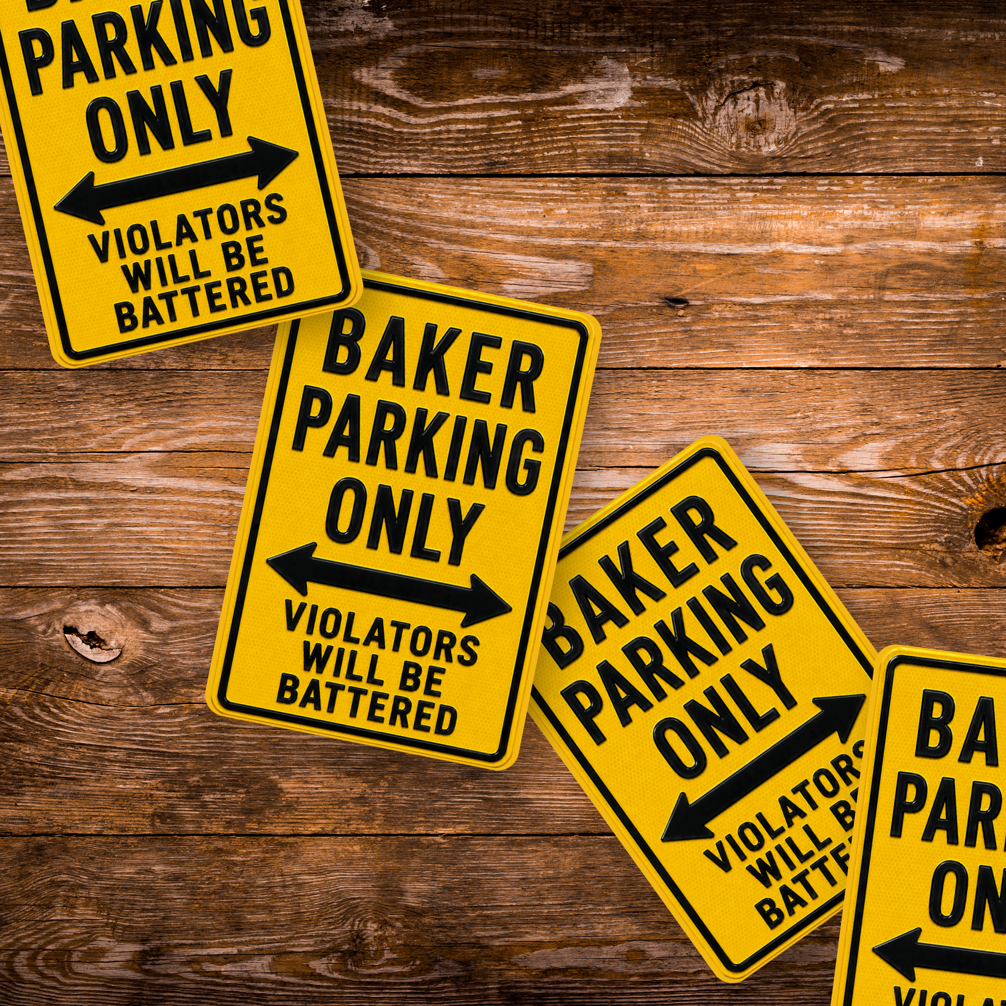 Baker Parking Sign Magnet